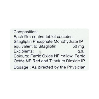 Sitaglo 50mg Strip Of 15 Tablets