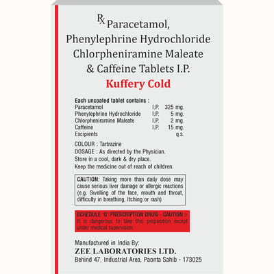 Kuffery Cold Strip Of 10 Tablets