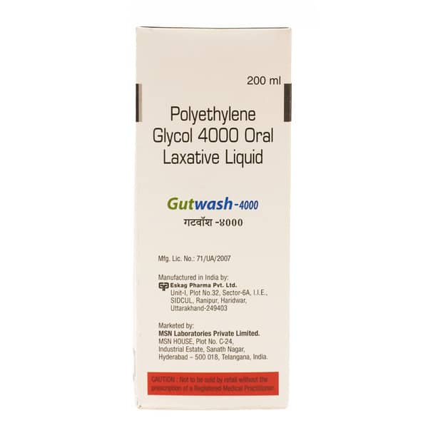 Gutwash 4000 Sugar Free Bottle Of 200ml Oral Liquid