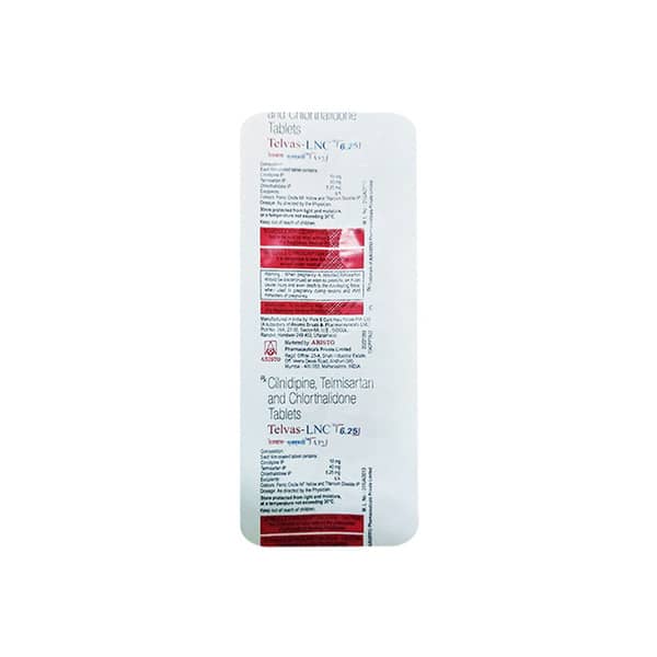 Telvas Lnc 6.25mg Strip Of 10 Tablets