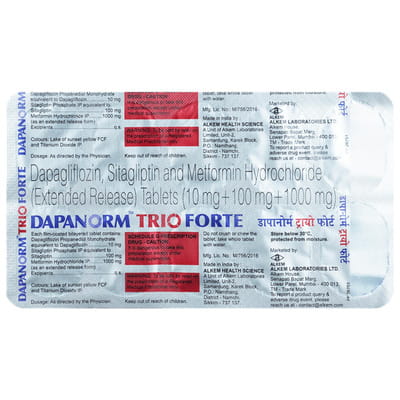 Dapanorm Trio Forte Strip Of 10 Tablets