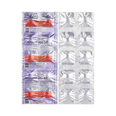 Microcef 200mg Strip Of 10 Tablets