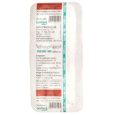 Azrolid 500mg Strip Of 5 Tablets