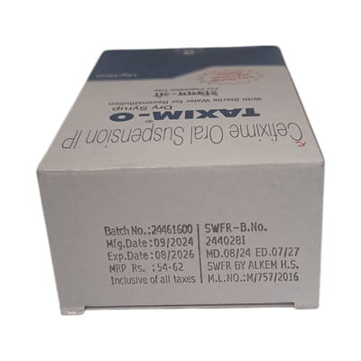 Taxim O Juicy Orange And Lemon Flavour Bottle Of 30ml Dry Syrup