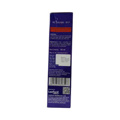 Actihair F 10% Bottle Of 60ml Solution