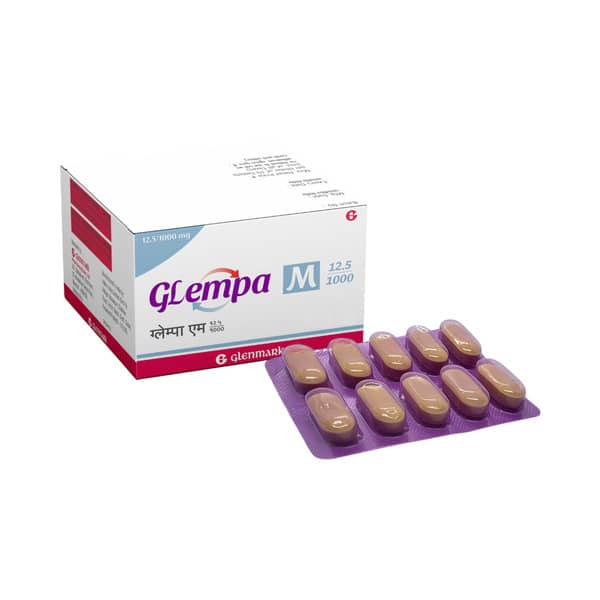 Glempa M 12.5/1000Mg Strip Of 10 Tablets