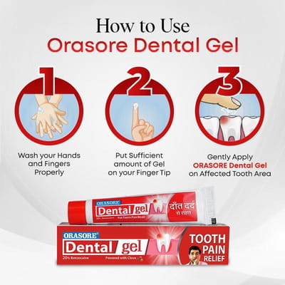 Orasore 20% Tube Of 10gm Dental Gel