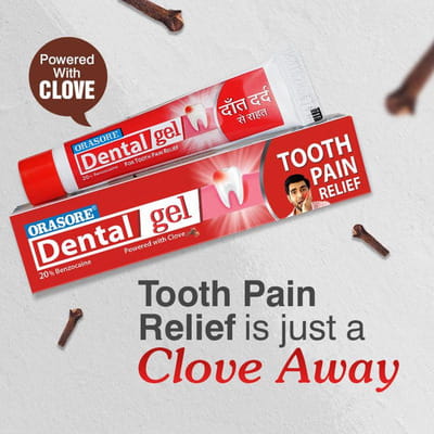 Orasore 20% Tube Of 10gm Dental Gel