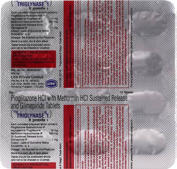 The Triglynase 1 Tablet