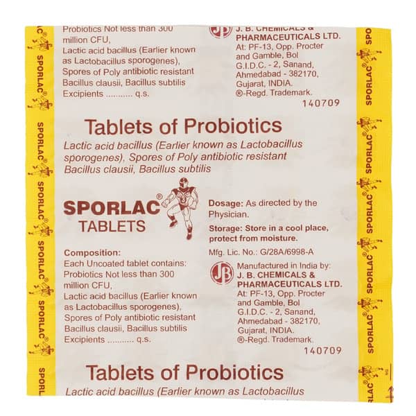 Sporlac Strip Of 25 Tablets