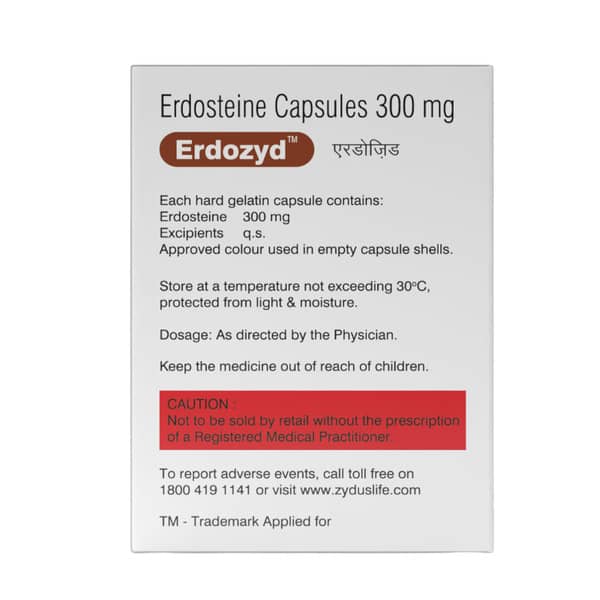 Erdozyd 300Mg Strip Of 10 Capsules