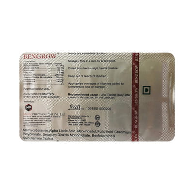 Bengrow Strip Of 10 Tablets