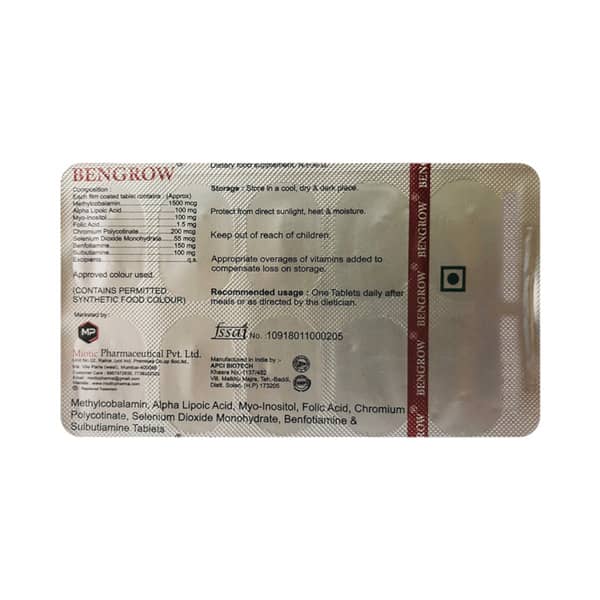 Bengrow Strip Of 10 Tablets
