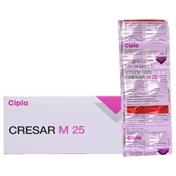 Cresar M 25mg Strip Of 10 Tablets