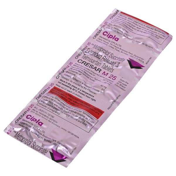 Cresar M 25mg Strip Of 10 Tablets
