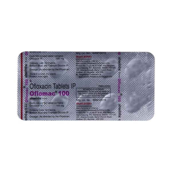 Oflomac Od 100 Mg Strip Of 10 Tablets