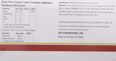 Cranman D Strip Of 10 Tablets