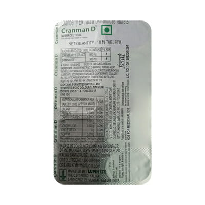Cranman D Strip Of 10 Tablets