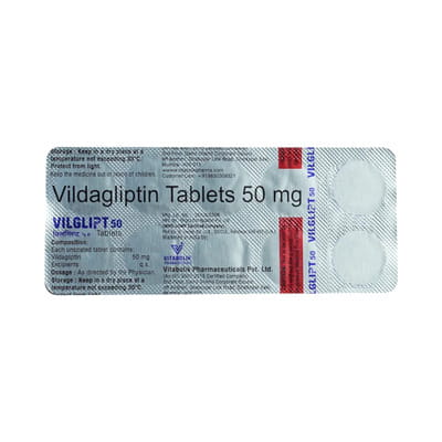 Vilglipt 50mg Strip Of 10 Tablets