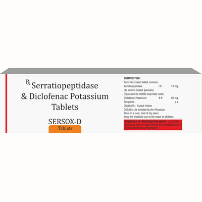 Sersox D Strip Of 10 Tablets