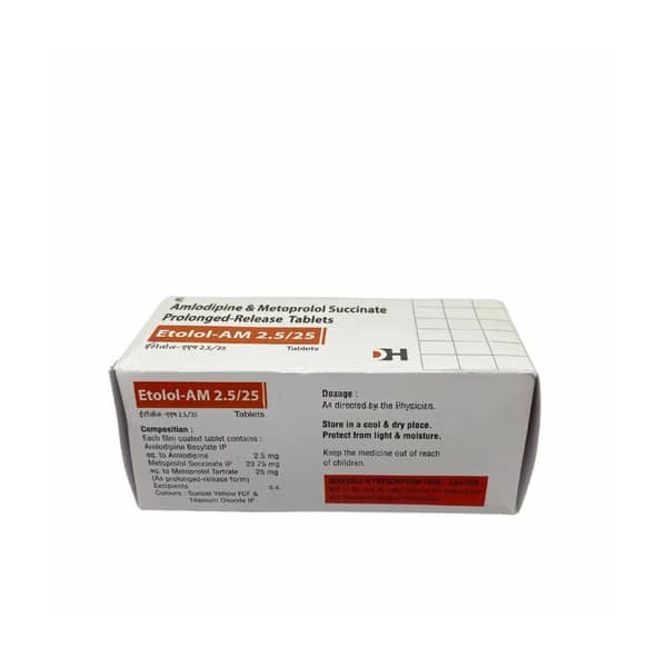 Etolol Am 2.5/25Mg Strip Of 10 Tablets