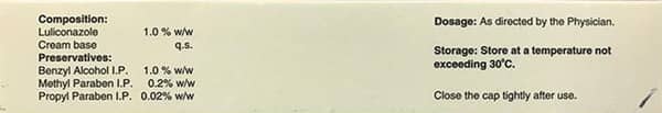 Fenza L 1% Tube Of 10gm Cream