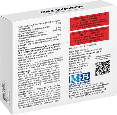 Glidimin Pm 2mg Strip Of 15 Tablets