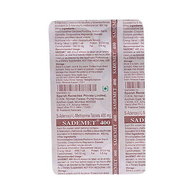New Sademet 400mg Strip Of 10 Tablets