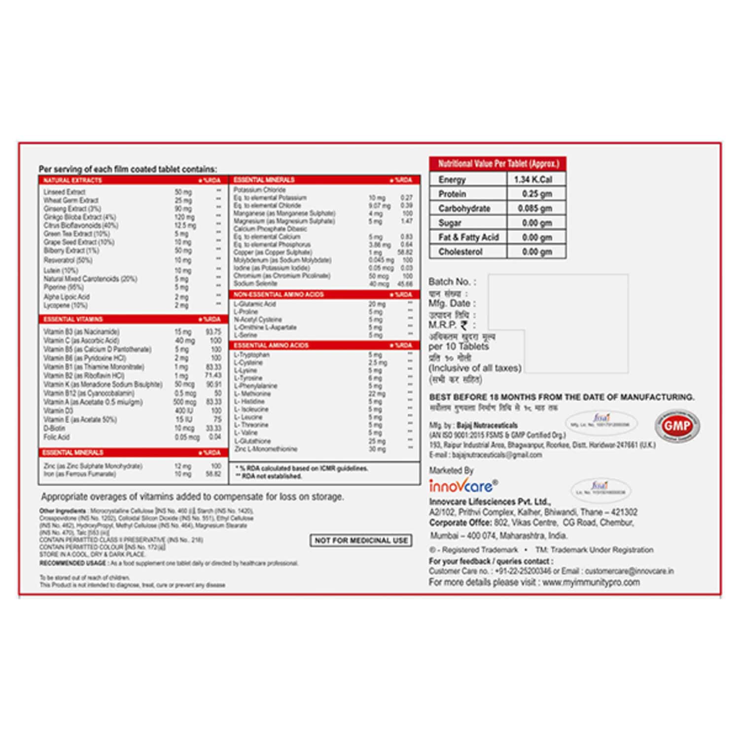 Stepstat Gold Buy New Innovgold Strip Of 10 Tablets Online & Save Up to 24% at PharmEasy