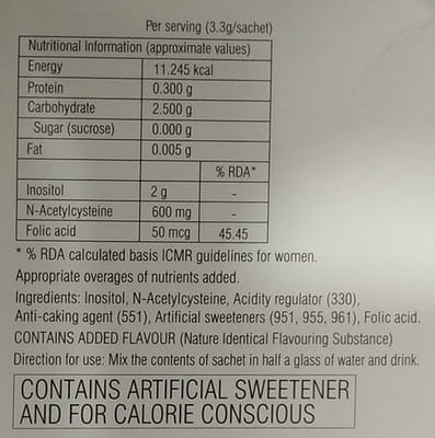 Normoz Plus Sugar Free Sachet Of 3.3gm Powder