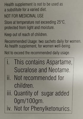 Normoz Plus Sugar Free Sachet Of 3.3gm Powder