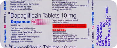 Dapamac 10mg Strip Of 10 Tablets