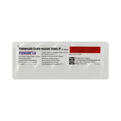 Panum 40mg Strip Of 15 Tablets