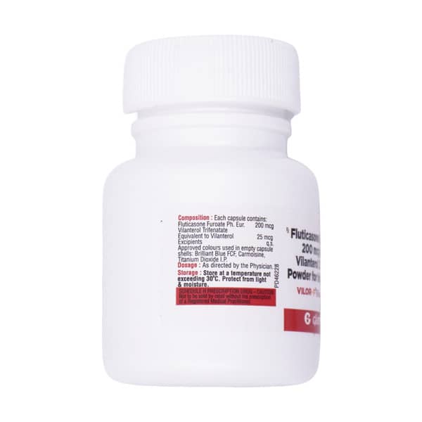 Vilor F 200Mcg Bottle Of 30 Inhalation Capsules