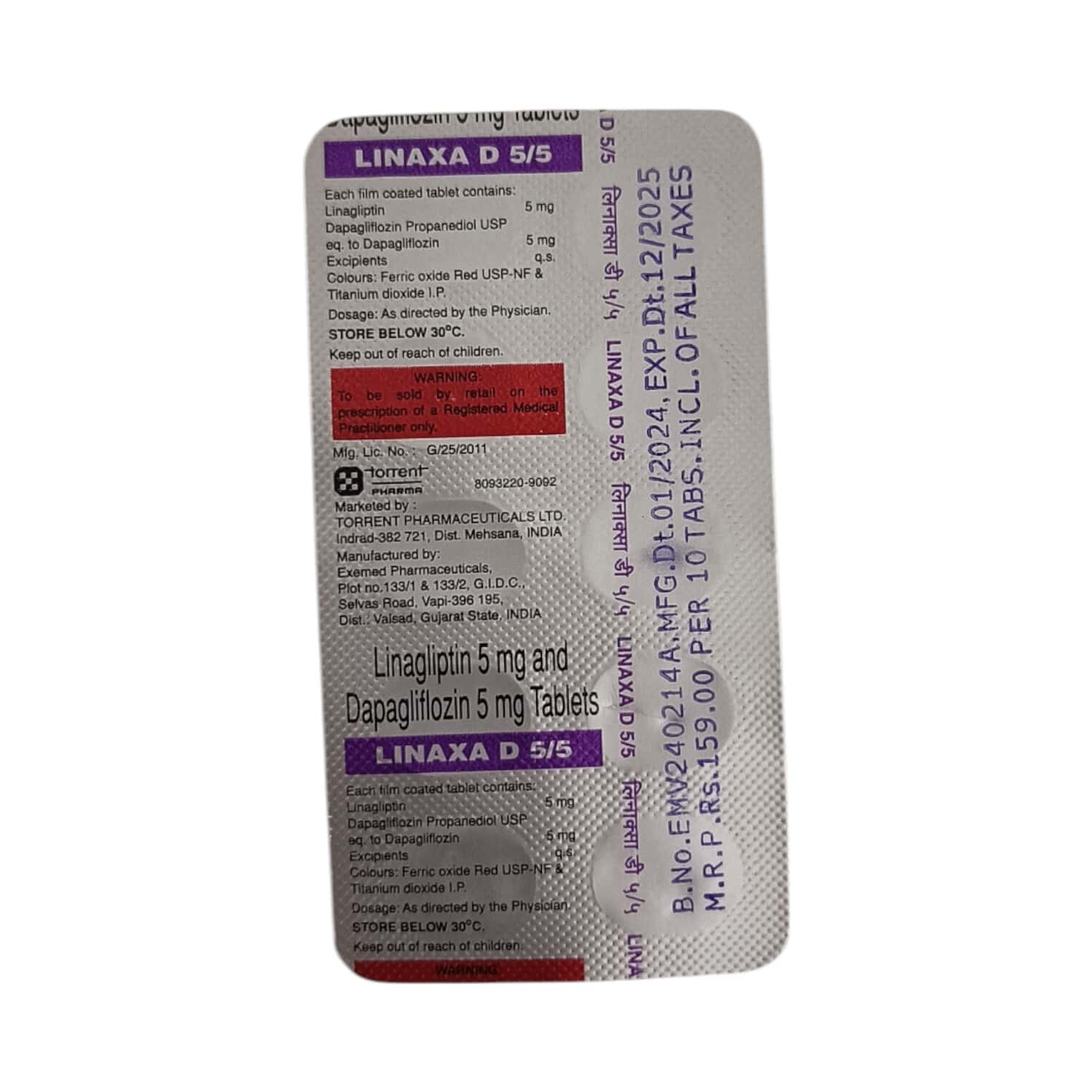 Linaxa Linaxa D 5/5mg Strip Of 10 Tablets: Uses, Side Effects, Price & Dosage ...