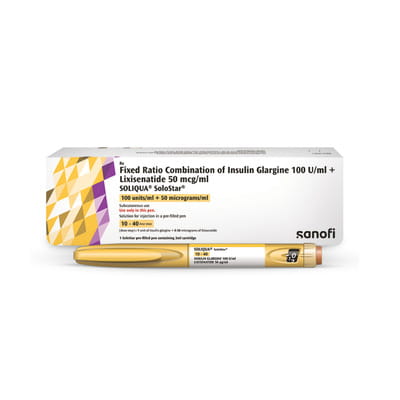 Soliqua Solostar 100iu Pre Filled Pen Of 3ml Solution For Injection