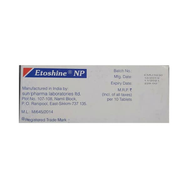 Etoshine Np Strip Of 10 Tablets
