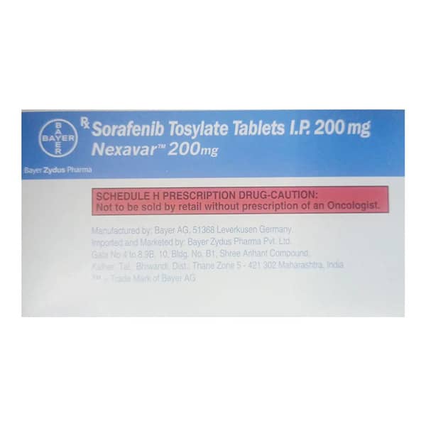 Nexavar 200Mg Strip Of 60 Tablets