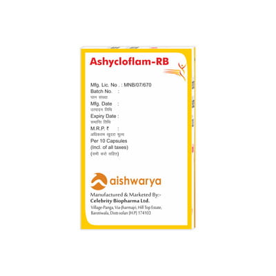 Ashycloflam Rb 20/200mg Strip Of 10 Capsules