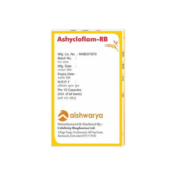 Ashycloflam Rb 20/200mg Strip Of 10 Capsules
