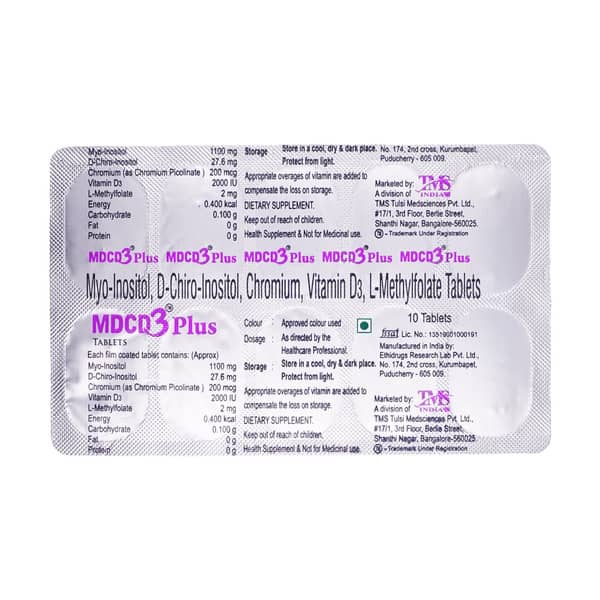 Mdcd3 Plus Strip Of 10 Tablets