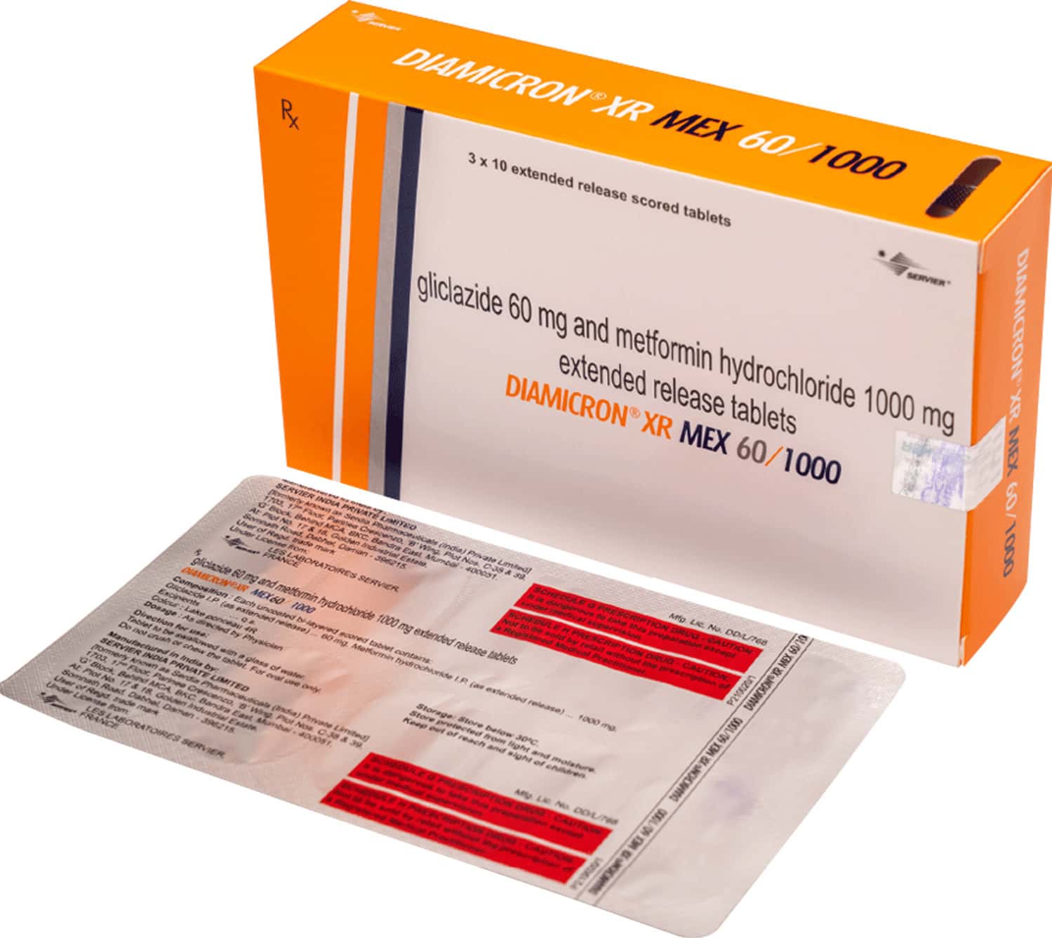 Stamicron Tablet Diamicron Xr Mex 60/1000mg Strip Of 10 Tablets: Uses, Side Effects ...