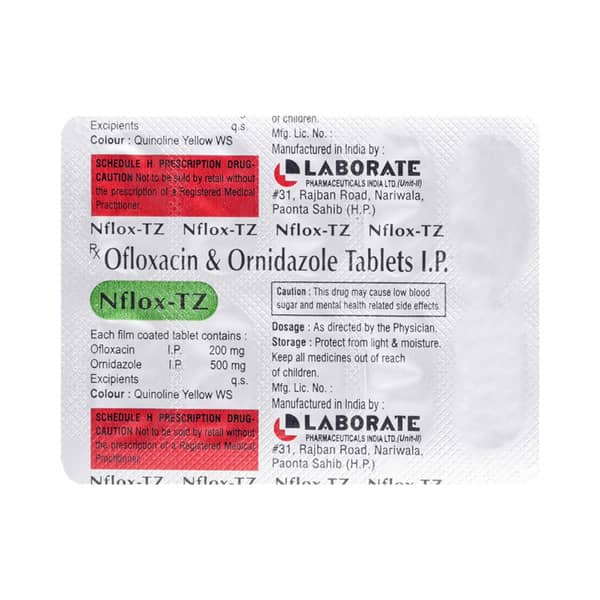 Nds Advanced Nflox Tz Strip Of 10 Tablets