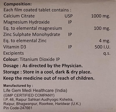 Jesocal Pro Strip Of 15 Tablets