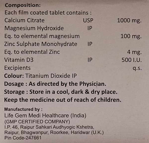 Jesocal Pro Strip Of 15 Tablets