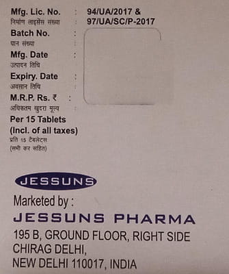 Jesocal Pro Strip Of 15 Tablets