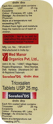 Soralen Ds Strip Of 10 Tablets