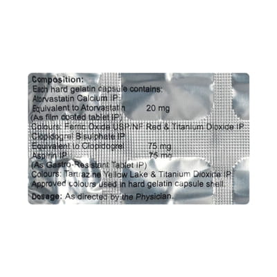 Atorfit Cv Gold 20mg Strip Of 15 Capsules