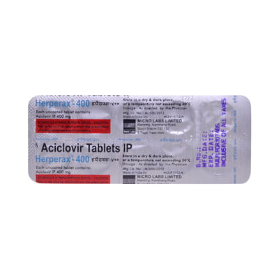 Herpak 400 Mg Tablet 10