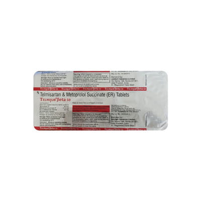Telmijub Beta 50mg Strip Of 15 Tablets